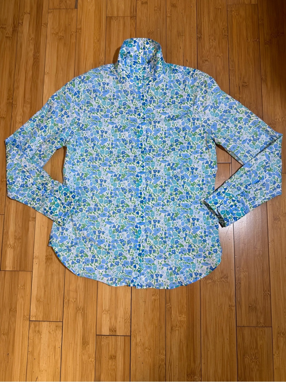 NWOT J. Crew Liberty Long Sleeve Floral Button Down Top Size 8 - Picture 6 of 16